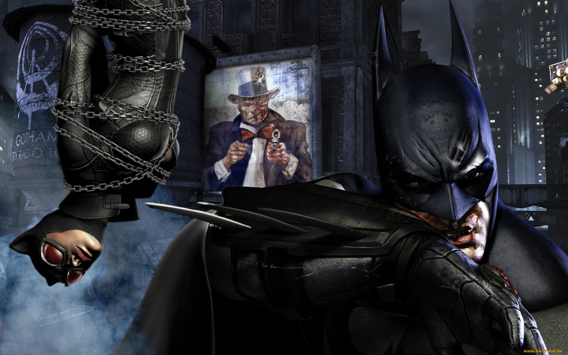 batman, arkham, city, , 